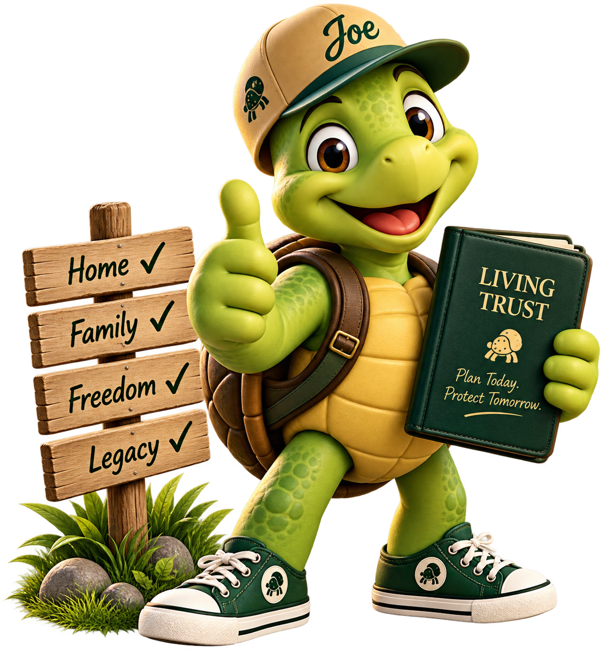Joe Turtle, your friendly guide to living trusts